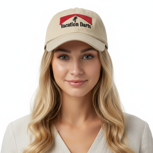 Khaki Vacation Darts Dad Hat Lifestyle