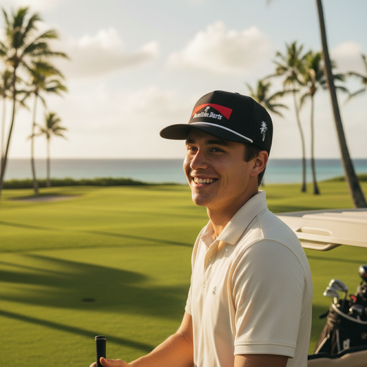 Vacation Darts Performance Hat - Island Golf Course Lifestyle
