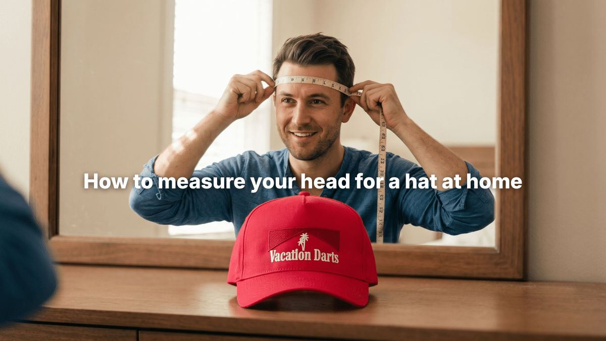 How to measure your head for a hat at home - Vacation Darts
