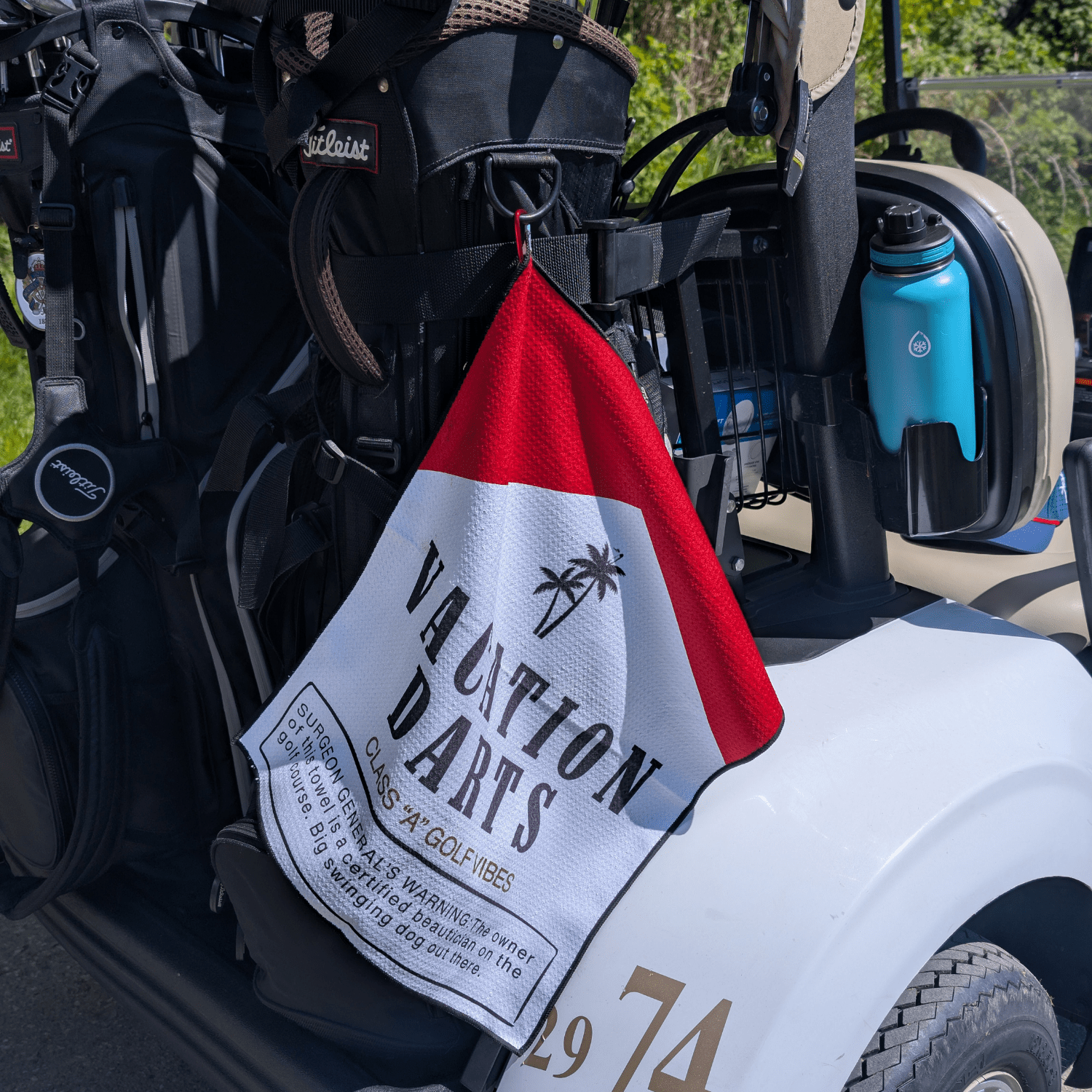 Cabo Waffle Golf Towel - Vacation Darts