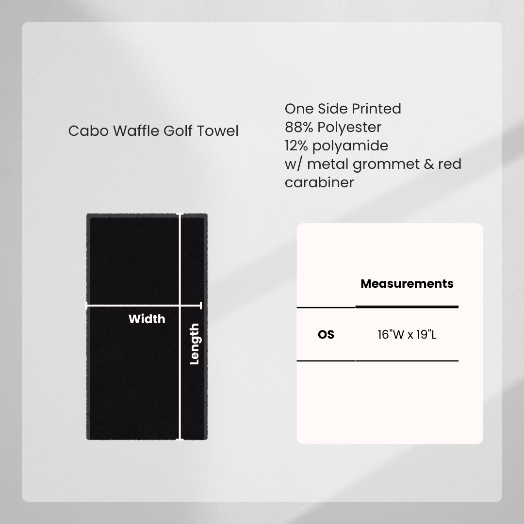 Cabo Waffle Golf Towel - Vacation Darts