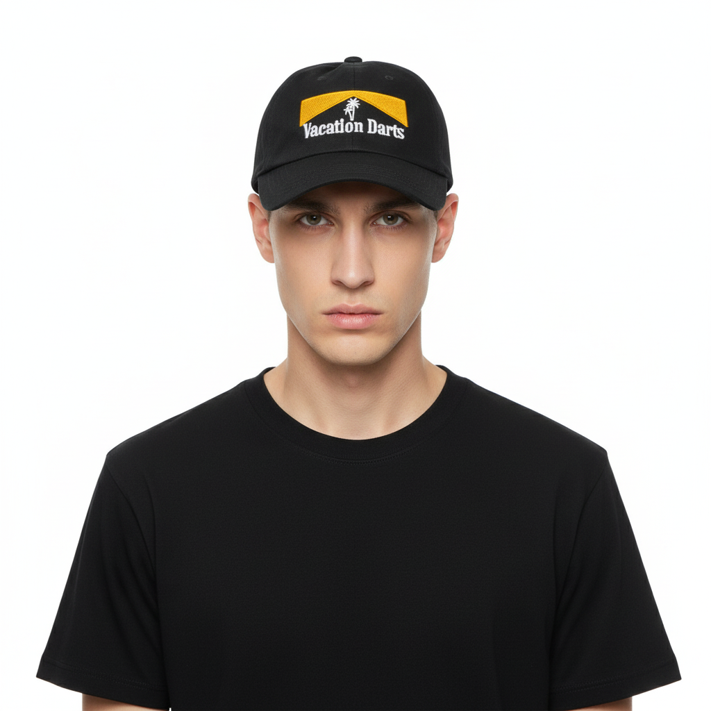 Black Monte Carlo Dad Hat Editorial