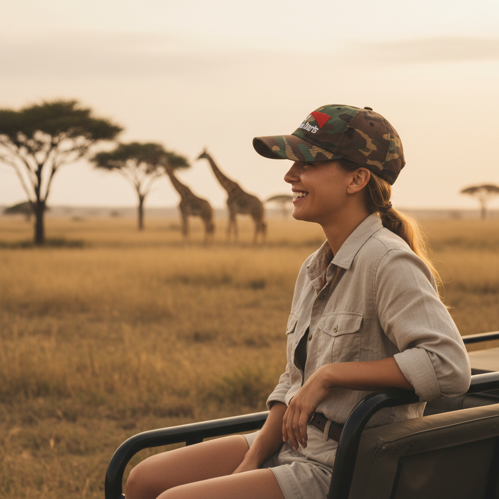 Camo Vacation Darts Dad Hat - Safari Adventure Lifestyle