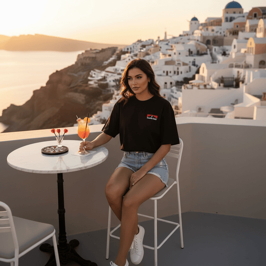 Amalfi Oversized Tee - Vacation Darts