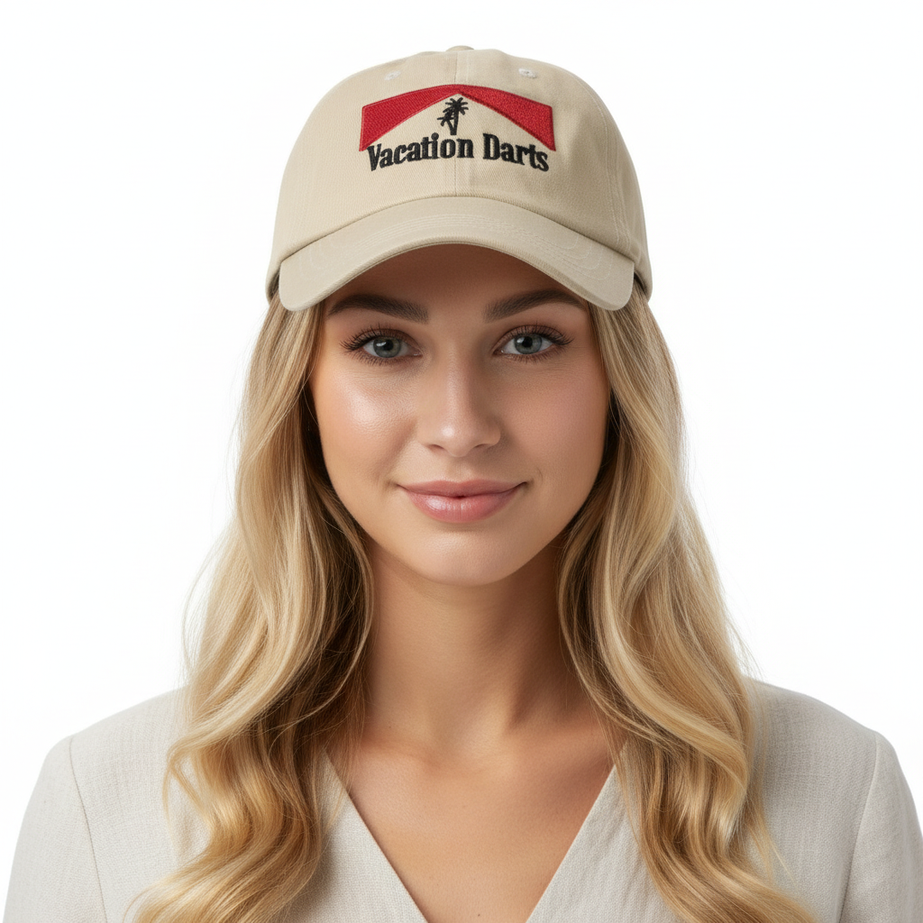 Khaki Vacation Darts Dad Hat Lifestyle