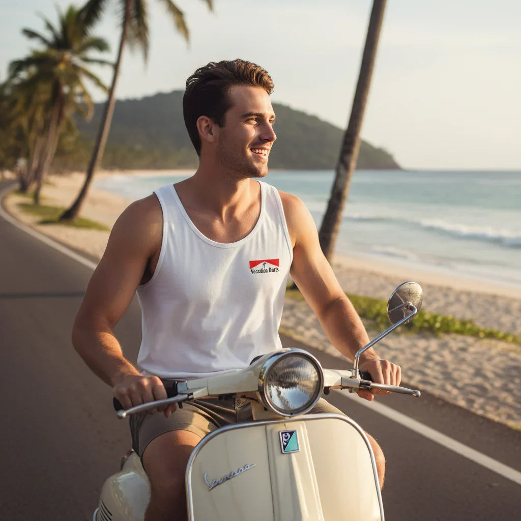 St. Lucia Darts Men's Tank - Vacation Darts